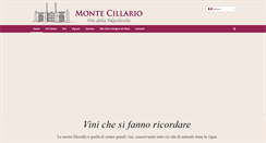 Desktop Screenshot of montecillariovini.com